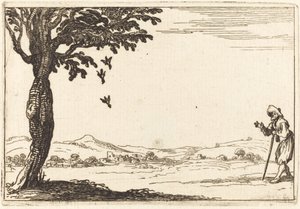 La corneille et ses petits - Jacques Callot