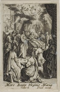 La mort de la Vierge Marie, extrait de La vie de la Vierge - Jacques Callot