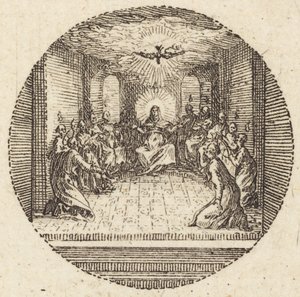La Descente de la Colombe Sainte, vers 1631 - Jacques Callot