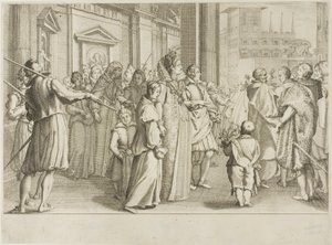 La Grande-Duchesse Christine de Lorraine escorte à l