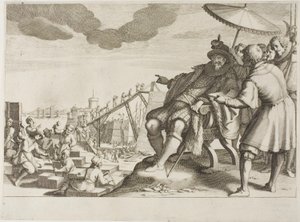 Le Grand-Duc fortifie le port de Livourne, de la Vie de Ferdinando I de Médicis