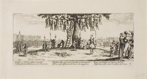 La Pendaison, plaque onze de Les Misères de la Guerre