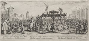 Les Grandes Misères de la guerre : Exécution à la roue - Jacques Callot