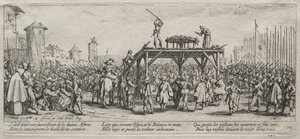 Les Grandes Misères de la guerre: Exécution sur la roue - Jacques Callot
