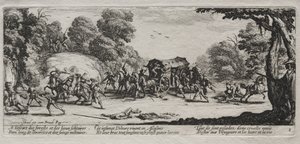 Les Grandes Misères de la guerre : Vol sur la grand-route - Jacques Callot