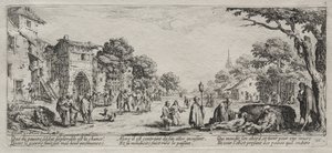 Les grandes misères de la guerre : Les mendiants et les mourants, 1633 - Jacques Callot