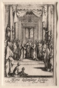 La vie de la Vierge : Le mariage de la Vierge - Jacques Callot