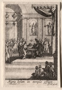 La Vie de la Vierge: La Présentation du Christ au Temple - Jacques Callot