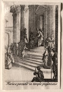 La vie de la Vierge : La Présentation de la Vierge au Temple - Jacques Callot