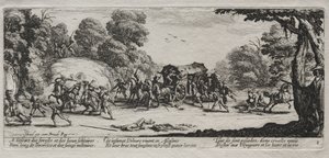 Les misères de la guerre : Vol sur la grand-route, 1633 - Jacques Callot