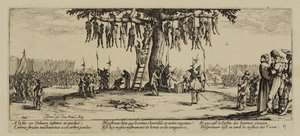 Les Misères de la guerre, n° 11. La pendaison, 1633