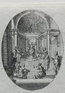 Les Mystères de la Passion : Christ disputant avec les docteurs - Jacques Callot