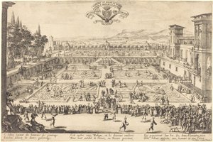 Les jardins du palais à Nancy - Jacques Callot
