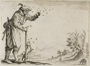 Le paysan attaqué par des abeilles, des Caprices - Jacques Callot