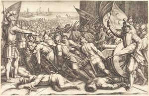 Le réembarquement des troupes, vers 1614 - Jacques Callot