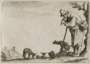 Le Berger jouant de la flûte, des Caprices