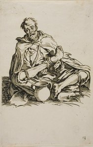 Le Malade, planche treize de Les Mendiants - Jacques Callot