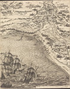 Le Siège de La Rochelle [plaque 12 de 16; ensemble comprend 1952.8.97-112] - Jacques Callot