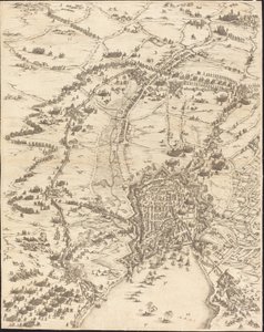 Le Siège de La Rochelle (plaque 6 de 16; ensemble comprend 1952.8.97-112) - Jacques Callot