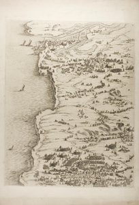 Le siège de La Rochelle, première planche - Jacques Callot