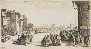 Le marché des esclaves - Jacques Callot