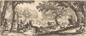 La chasse au cerf - Jacques Callot