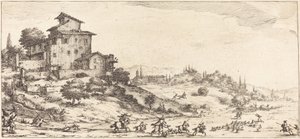 La chasse au cerf, probablement vers 1630 - Jacques Callot