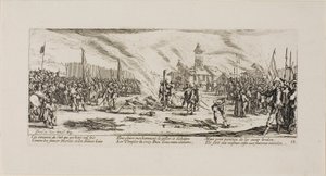 Le pieu, treizième planche des Misères de la guerre - Jacques Callot