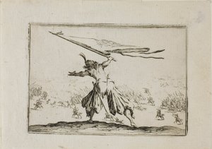Le Porte-étendard, des Caprices - Jacques Callot