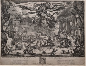 La Tentation de Saint Antoine deuxième version, 1635 - Jacques Callot