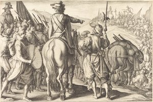 Les troupes en marche, vers 1614