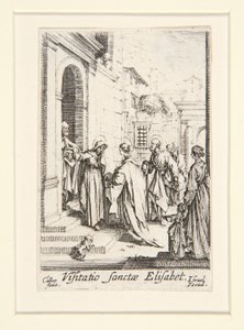 La Visitation, no. 6, de La Vie de la Vierge - Jacques Callot