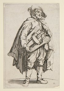 Le joueur de vielle, des Mendiants - Jacques Callot