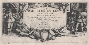 Page de titre, Les Misères de la guerre - Jacques Callot
