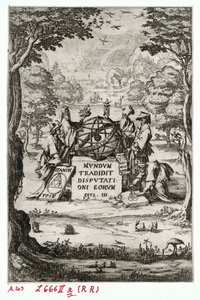 Page de titre de Sacra Cosmologia ... (gravure)
