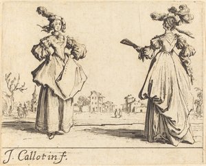 Deux femmes de la société - Jacques Callot