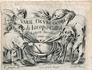 Varie Figure Gobbi, page de titre de 21 gravures ... (gravure)