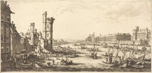 Vue du Louvre - Jacques Callot