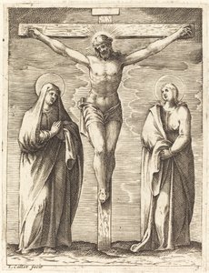 La Vierge et Saint Jean au pied de la croix - Jacques Callot