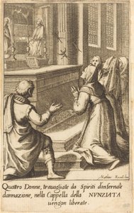 Quatre femmes - Jacques Callot after Matteo Rosselli