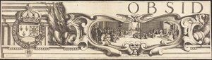 Le Siège de La Rochelle [plaque 1 de 16; ensemble comprend 1952.8.97-112] - Jacques Callot and Abraham Bosse