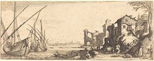 Le petit port - Jacques Callot or Follower of Jacques Callot
