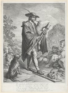 Le Joueur de Cornemuse - Jacques Dumont Le Romain, finished by Jean Daullé