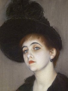 Portrait de Marie Blanche Vasnier (détail)