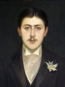 (détail) du Portrait de Marcel Proust (1871-1922), écrivain français. Peinture de Jacques-Émile Blanche (1861-1942) - Jacques Emile Blanche
