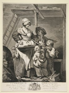 La marchande de pommes cuites - Jacques Firmin Beauvarlet