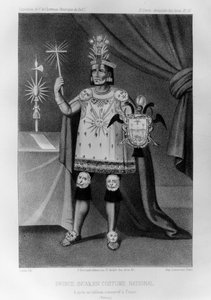 Prince inca, costume national, 1852 - Jacques Francois Gauderique Llanta