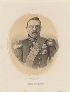 Portrait du Prince Mikhaïl Dmitrievitch Gortchakov - Jacques Francois Gauderique Llanta