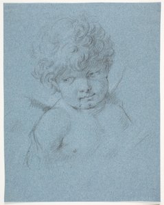 Ange ailé ? Amour ? Buste - Jacques Francois Joseph Saly