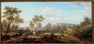 Course dans les environs de Longchamps